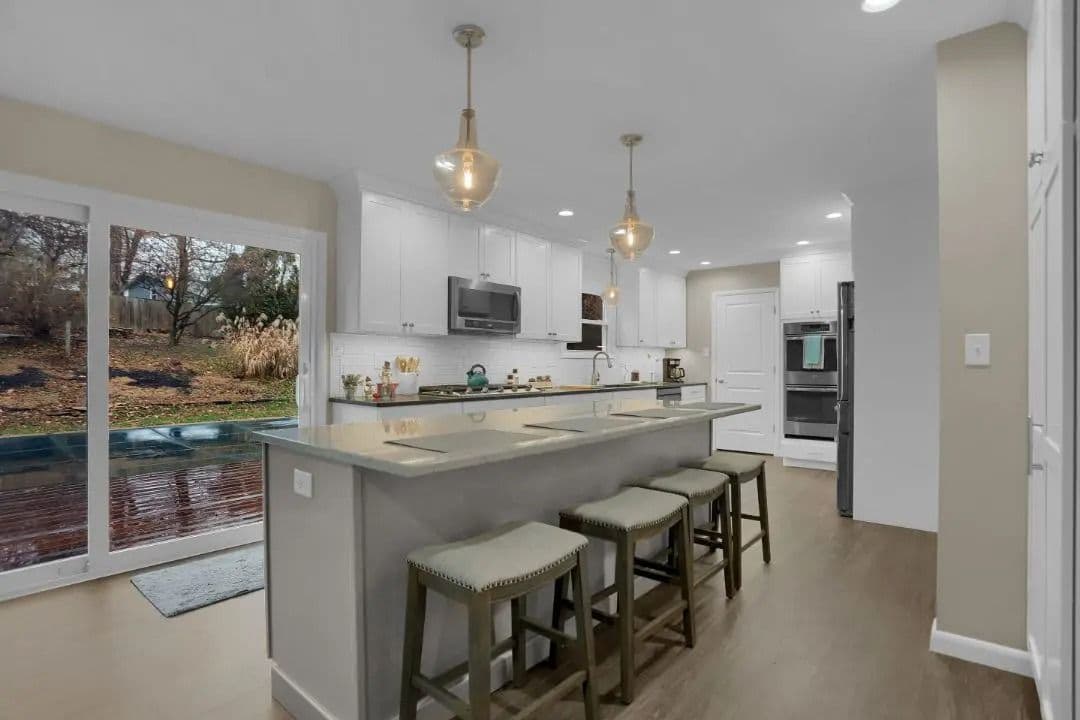 Beautiful Kitchen & Living Space Remodel in Harrisburg Kitchen remodel in Harrisburg, PA.