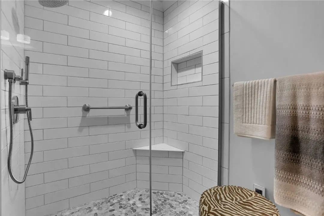 Project on Mapleton Blvd - Complete bathroom remodel.