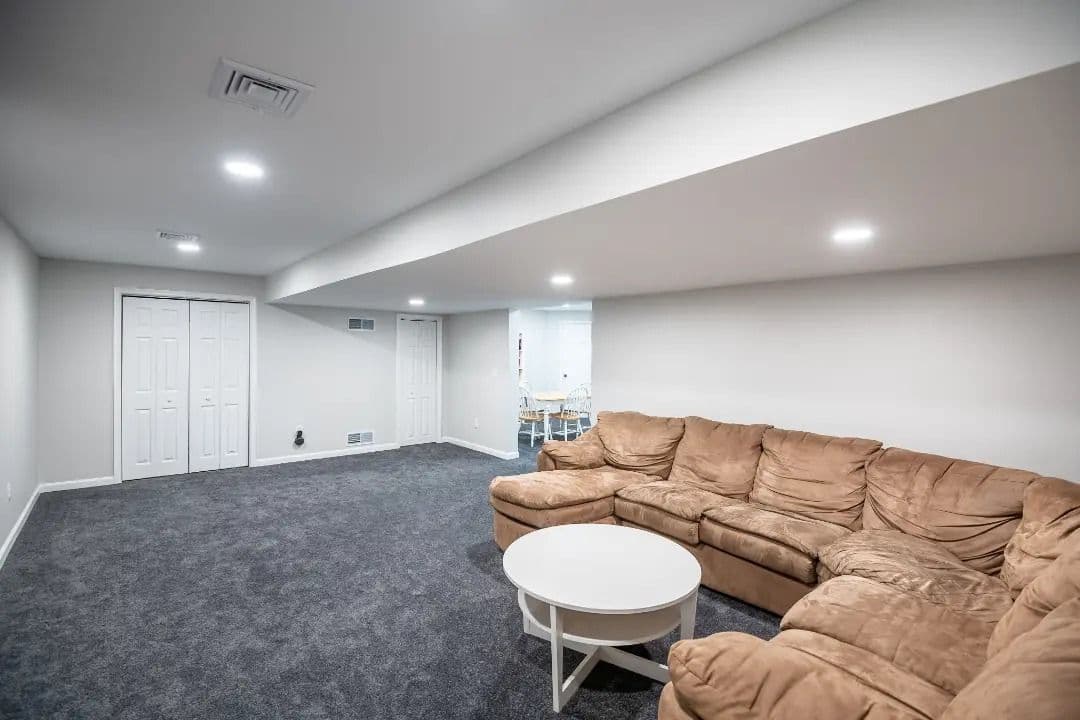 Basement remodel on Sandstone Ln, York PA Basement remodel.