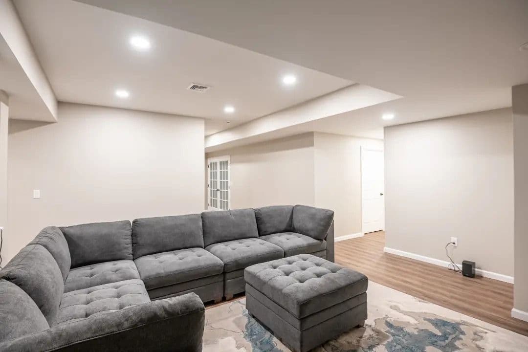 Project in Hummelstown, PA Basement renovation.
