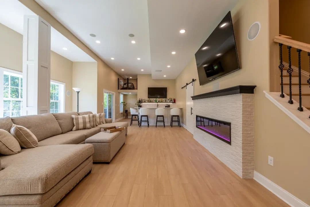 Project on Summit Way Basement remodel.