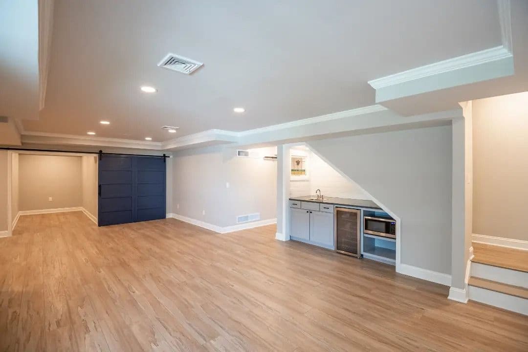 Finished Basement Project on Edris Ln, Mecahnicsburg PA Basement remodel.